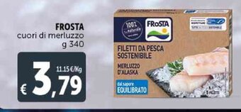 Deco Supermercati FROSTA cuori di merluzzo g 340 offerta