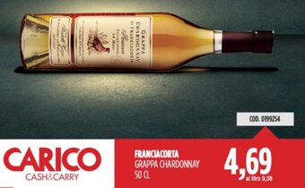 Carico Cash & Carry FRANCIACORTA GRAPPA CHARDONNAY 50 CL offerta