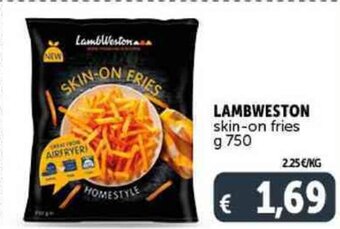 LAMBWESTON skin-on fries g 750