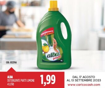 Carico Cash & Carry ALBA DETERGENTE PIATTI LIMONE 4 LITRI offerta