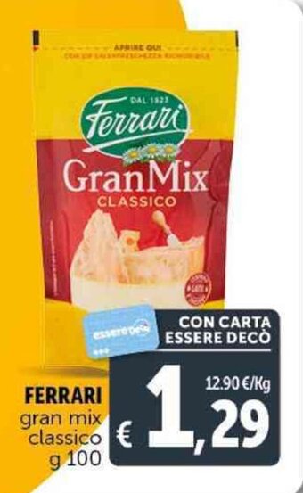 Deco Supermercati FERRARI gran mix classico g 100 offerta