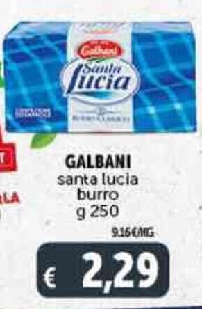 Deco Supermercati GALBANI santa lucia burro g 250 offerta