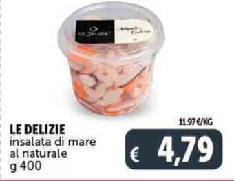 Deco Supermercati LE DELIZIE insalata di mare al naturale g 400 offerta