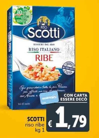 Deco Supermercati SCOTTI riso ribe kg 1 offerta