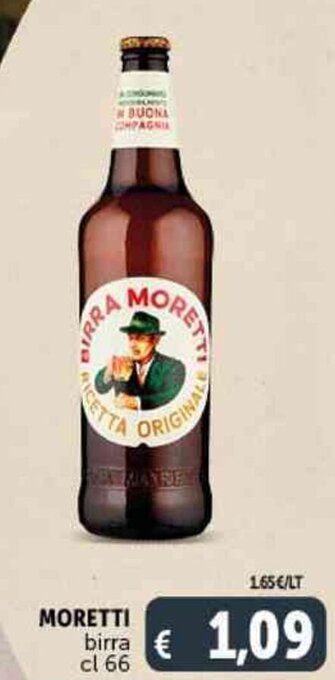 Deco Supermercati MORETTI birra cl 66 offerta