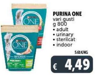 Deco Supermercati PURINA ONE vari gusti g 800 offerta
