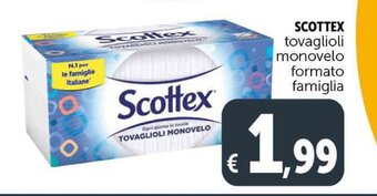 Deco Supermercati SCOTTEX tovaglioli monovelo formato famiglia offerta