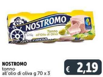 Deco Supermercati NOSTROMO Tonno all'olio di oliva g 70 x 3 offerta