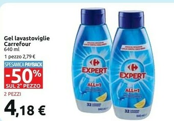Carrefour Carrefour Gel Lavastoviglie offerta