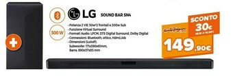 Expert LG SN4 Altoparlante Soundbar Nero 2.1 Canali 300 W offerta