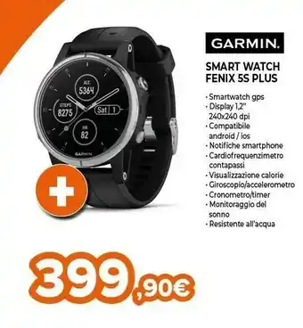 Expert Garmin Smart Watch Fenix 5s Plus offerta
