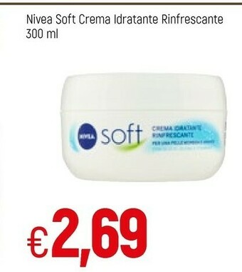 Famila Nivea Soft Crema Idratante Rinfrescante 300 Ml offerta