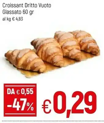 Famila Croissant Dritto Vuoto Glassato offerta