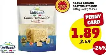 PENNY ValBontà - Grana Padano Grattugiato Fresco offerta
