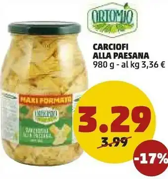 PENNY Ortomio Carciofi Alla Paesana offerta