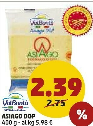 PENNY Valbontà Asiago DOP offerta