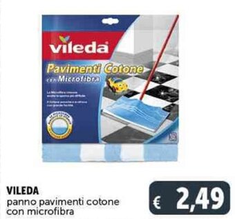 Deco Supermercati VILEDA panno pavimenti cotone con microfibra offerta