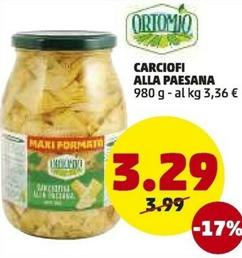 PENNY Ortomio Carciofi Alla Paesana offerta