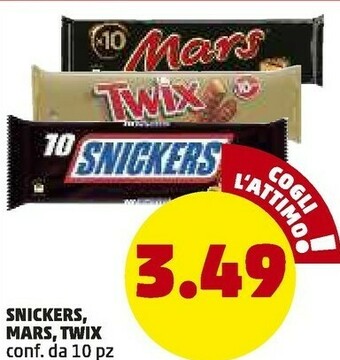 PENNY Snickers Mars Twix offerta