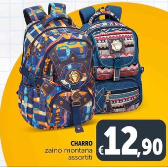 Deco Supermercati CHARRO zaino montana assortiti offerta