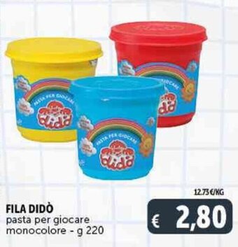 Deco Supermercati FILA DIDO pasta per giocare monocolore - g 220 offerta