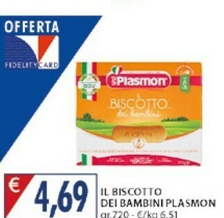 Mercatò Plasmon Il Biscotto Dei Bambini offerta