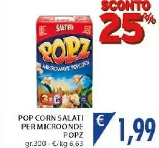 Mercatò Popz Salted Pop Corn offerta