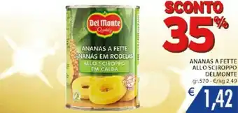 Del monte Ananas A Fette Allo Sciroppo 570 G(ml)