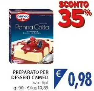 Mercatò Cameo Preparato Per Dessert offerta