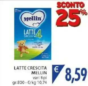 Mercatò Mellin Latte Crescita offerta