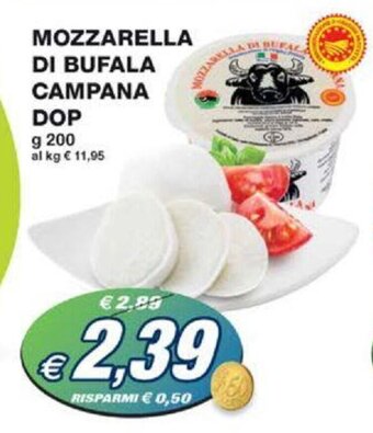 Prix Quality MOZZARELLA DI BUFALA CAMPANA DOP g 200 offerta