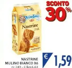 Mercatò Mulino Bianco Nastrine 240 G(ml) offerta
