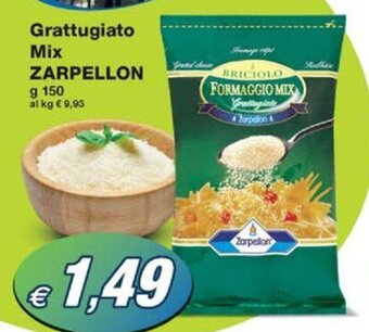 Prix Quality Grattugiato Mix ZARPELLON g 150 offerta