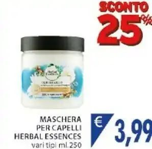 Mercatò Herbal essences COCONUT MILK Maschera Per Capelli Donna 250 Ml offerta