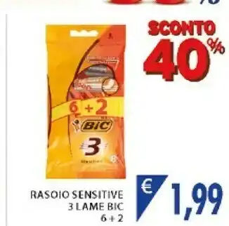 Mercatò Bic 3 Lame Rasoio Sensitive offerta