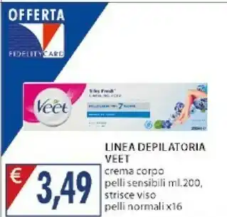 Mercatò Veet Crema Corpo Pelli Sensibili 200ml offerta