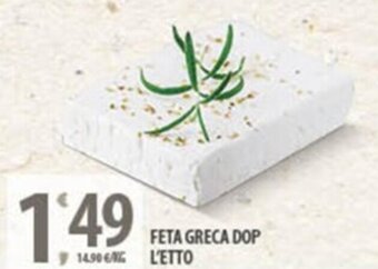 Sisa FETA GRECA DOP L'ETTO offerta