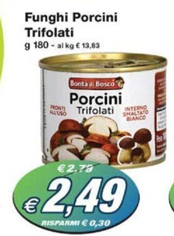 Prix Quality Funghi Porcini Trifolati g 180 offerta