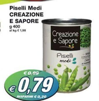 Prix Quality Piselli Medi CREAZIONE E SAPORE g 400 offerta