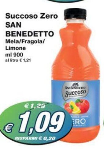 Prix Quality Succoso Zero SAN BENEDETTO ml 900 offerta