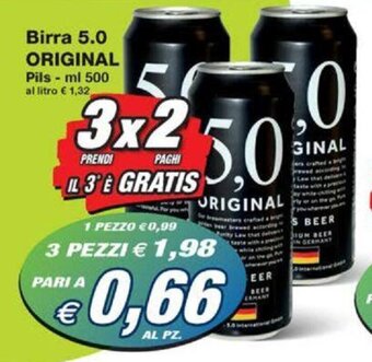 Prix Quality Birra 5.0 ORIGINAL Pils - ml 500 offerta