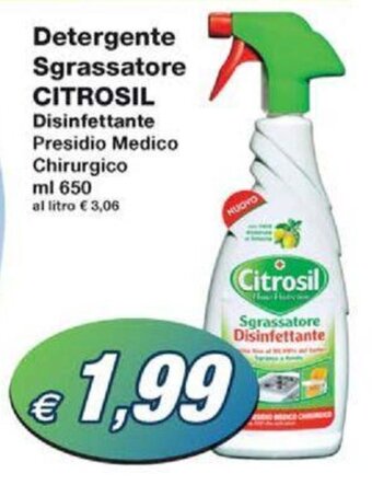 Prix Quality Detergente Sgrassatore CITROSIL ml 650 offerta