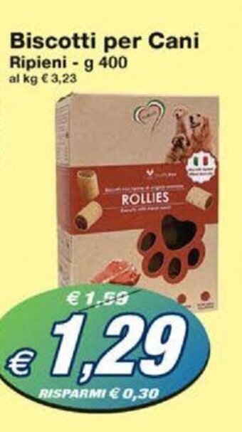 Prix Quality Biscotti per Cani Ripieni - g 400 offerta