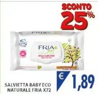 Mercatò Fria Salvietta Baby Eco Naturale offerta