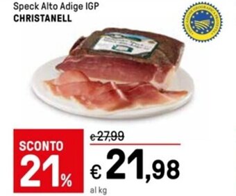 Iper La Grande Speck Alto Adige IGP CHRISTANELL offerta