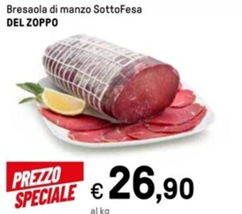 Iper La Grande Bresaola di manzo SottoFesa DEL ZOPPO offerta