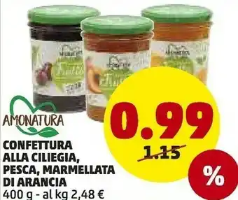 PENNY Confettura Alla Ciliegia Pesca Marmellata Di Arancia offerta