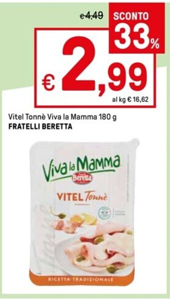 Vitel Tonnè Viva la Mamma 180 g FRATELLI BERETTA