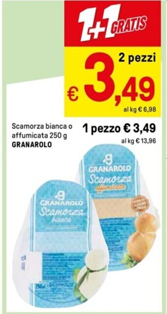 Iper La Grande Scamorza bianca o affumicata 250 g GRANAROLO offerta