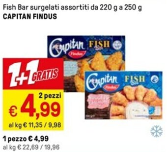 Iper La Grande Fish Bar surgelati assortiti da 220 g a 250 g CAPITAN FINDUS offerta